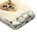 Samsung Galaxy S7 - Luxury Handmade Bling Bling 3D Rhinestone Crystal Protective Hard Clear Phone Cover Case - Furry Leopard